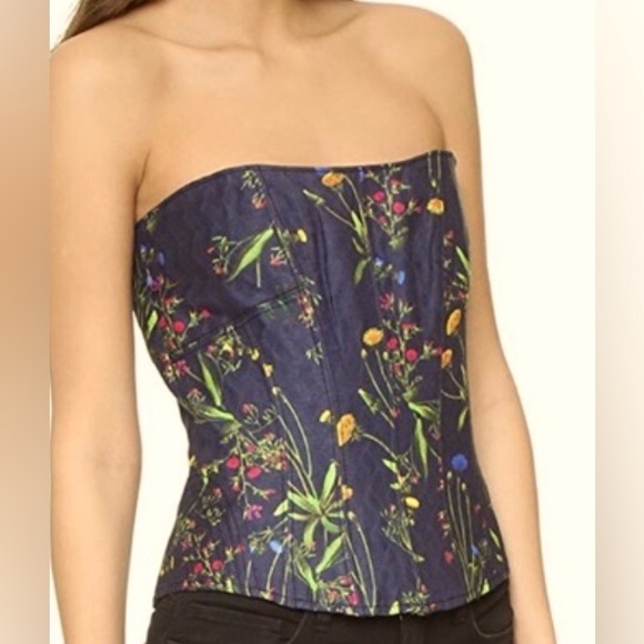 MARISSA WEB CORSET TOP IN NAVY BLUE S - Picture 5 of 6